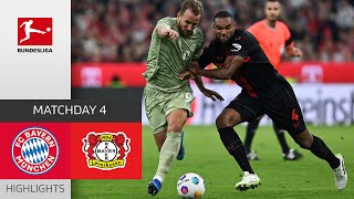 Pure Drama In Absolute Top Match  FC Bayern  Leverkusen  Highlights  MD 4 – Bundesliga [upl. by Fleur]