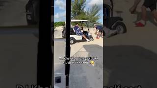 DJ Khaled Gets Golf Cart Stuck [upl. by Adyol]