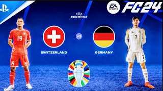 EA FC 24 PS5  Switzerland vs Germany  UEFA EURO 2024  Grupe Stage  Gameplay PS5 [upl. by Elah]