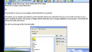 Magic Article Rewriter [upl. by Greenlee794]