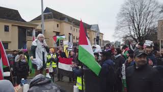 Newport city centre RISE UP FOR PALESTINE 20012024 [upl. by Euqinue]