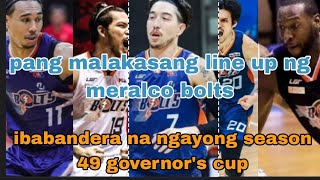 OFFICIALLY ROSTER OF MERALCO BOLTS PBA SEASON 49 GOVERNORS CUPBALL HANDLERPH [upl. by Saduj]