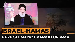 Hezbollah leader warns Israel of war without restrictions  AJshorts [upl. by Gordon337]