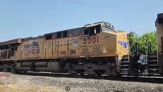 91324 Pre WB UP hopper train passes Mission Mill Rd3 [upl. by Lytsirhc715]