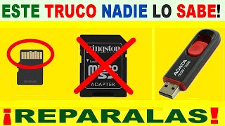 Como REPARAR Memoria dañada Sin Formatear  USB Tarjeta SD Disco DuroPendrive [upl. by Carolle]