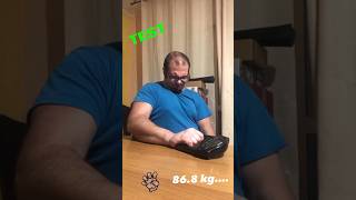 Handgrip dynamometer test arm resting on table 868 kg testing dinamometro armwrestling grip [upl. by Nicholas]