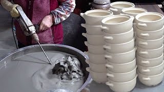 Amazing earthenware pot mass production process Korean ceramics factory [upl. by Esenwahs982]