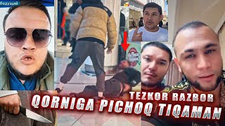 Qorninga pichoq tiqaman razbor Sardor gangster Shuxrat musayev TEZKOR 2023 tiktok [upl. by Varuag]