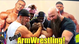 ARMWRESTLING TRAINING W FREAKS OF STRENGTH  ft Larry Wheels Showtime Gp amp Monster Michael Todd [upl. by Nalyd548]