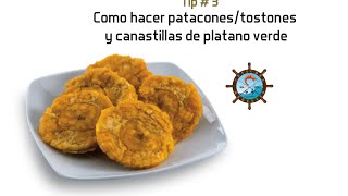 Como hacer Patacones Como Hacer Tostones  Nivel Profesional [upl. by Daniels]