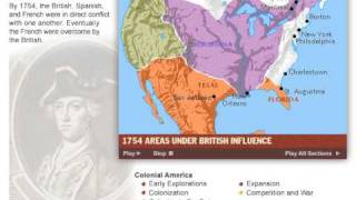 History of the Colonization of America Map [upl. by Sheelah]