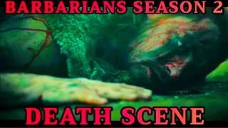 Barbarians  Season 2  2022  Germanicus Kills Folkwin Wolfspeer  Death Scene [upl. by Annavas]