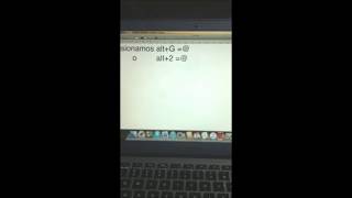 Como hacer el arroba  en Mac book Air [upl. by Airot290]