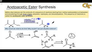 1110 Acetoacetic Ester Synthesis [upl. by Ilecara]