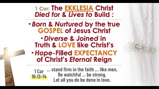 The Ekklesia Christ Died for and Lives to Build 17 Nov 2024 [upl. by Otrebide90]