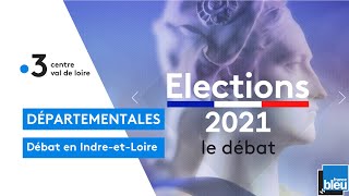 Elections départementales  débat en IndreetLoire [upl. by Adarbil]