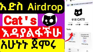 Cats Airdrop እዳያመልጣችሁ  ከዩቲውበሮቹ ጀርባ ያለው ሚስጥር  how can collect cat airdrop osmiteck [upl. by Oriaj809]