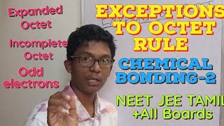 Exceptions to Octet Rule Chemical Bonding2 Expanded amp Incomplete OctetOdd electronClass 11 NEET [upl. by Rebmyt]