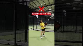 Struggling with the volley Make sure you arent making these common mistakes  Padel [upl. by Acirt]