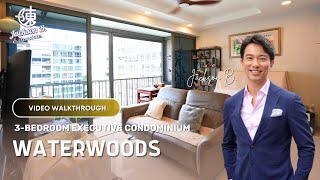 Waterwoods 3Bedroom Executive Condo Video Walkthrough  Jackson B [upl. by Ailati823]