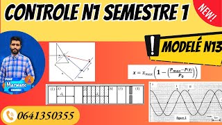 Contrôle N1 semestre 1 physique Chimie 2 BAC SMComplet [upl. by Airamalegna]