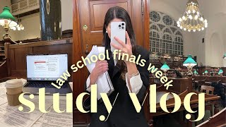 law school study vlog 📚 finals week productive days lots of studying exam prep living alone etc [upl. by Anivram]