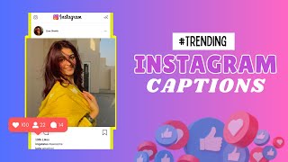 Best Instagram Captions  Simple Insta Captions for Boys and Girls [upl. by Anelak]