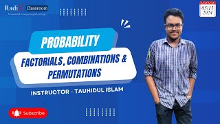 Factorials Combinations and Permutations Probability  Radix Classroom  Tauhidul Islam [upl. by Pember793]