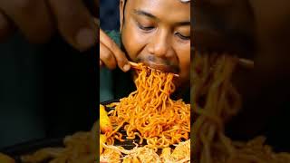 MUKBANG MIE SAMYANG CAMPUR JAMUR ENOKI mukbang food enoki eating [upl. by Weider]