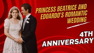 Princess Beatrice and Edoardos Romantic Wedding Photo Revealed on 4th Anniversary [upl. by Hctub35]