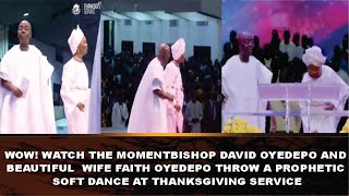 WOW WATCH THE MOMENT BISHOP DAVID OYEDEPO AND WIFE  FAITH OYEDEPO THROW A PROPHETIC SOFT DANCE [upl. by Grunberg]