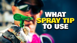 Paint Sprayer Tip Information Airless spray tips and when to use them [upl. by Fisa394]