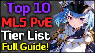 Top 10 ML5 in PvE Tier List [upl. by Rebeh319]