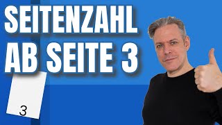 Seitenzahlen in Word erst ab Seite 3 einfügen Hausarbeit Thesis [upl. by Oruntha555]