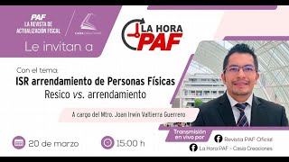 ISR arrendamiento de personas físicas Resico vs Arrendamiento [upl. by Oiludbo136]