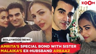 Amrita Aroras SPECIAL bond with sister Malaikas ExHusband Arbaaz Khan still TIES him rakhi [upl. by Raychel]