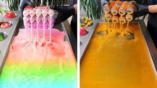 Satisfying ICE Cream 84 🎨 Yakult Yougurt Drink Freeze 🎨 Colorful Drink [upl. by Benzel]