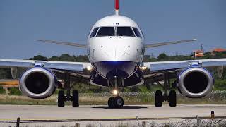 4k SKIATHOS Airport  SERIOUSLY CLOSE ACTION AND JET BLAST ✈ 2022 [upl. by Collar]