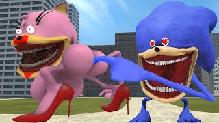 New Shin Sonic Tapes Love Story Vs Shin Sonic Tapes Sad Story in Garrys Mod [upl. by Rehposirhc247]