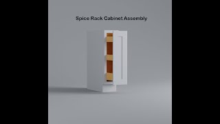 Super Fast RTA Cabinet Assembly How To Assemble A Spice Rack Cabinet By Lanae Cabinetry [upl. by Bernice692]