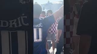 Croatia Fans March Ahead Of Crucial Showdown Against Italy [upl. by Castorina]