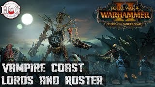 Lords and Roster  Total War Warhammer 2  Curse of the Vampire Coast [upl. by Annissa865]