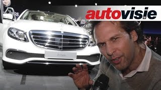 Detroit Motor Show 2016 onthulling nieuwe Mercedes EKlasse  by Autovisie TV [upl. by Ynaittirb858]