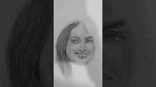 Graphite pencil portrait youtubeshorts portrait [upl. by Warila]