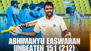 Easwaran’s Unbeaten 151 Leads Rest of India’s Fightback Against Mumbai  Irani Cup 2024 Highlights [upl. by Blondy]