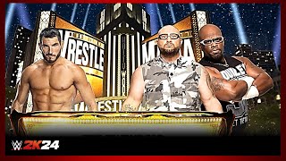 WWE 2K24  JOHNNHY GARGANO vs THE DUDLEY BOYZ [upl. by Ecile113]