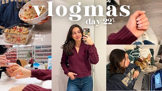 VLOGMAS DAY 22 A change of plans  New Nails amp Eyelash Lift [upl. by Laohcin873]