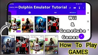 How to play games with dolphin emulator android  Dolphin emulator full setup guide video [upl. by Elletsirk]