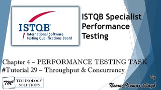 ISTQB Performance Tester  425 Analyzing Throughput and Concurrency  ISTQB Tutorials [upl. by Roselyn]