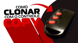 Como copiar controle copiador 433 Mhz Copy Hiltron programar controle de portão clonador copiador [upl. by Luca2]